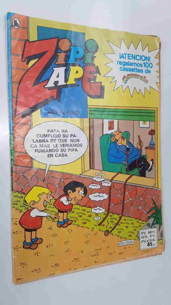 Bruguera: Zipi y Zape año XV num 659 (marzo 1986). Incluye: Cinco Amiguetes, Roquita, Robin Robot, Benito Boniato, etc.