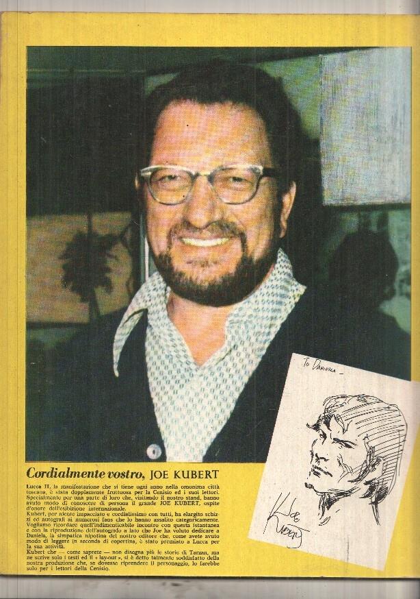 Ed. Cenisio: Tarzan Gigante num 22, gennaio 1976 - La giungla di ghiaccio. Foto contraportada de Joe Kubert