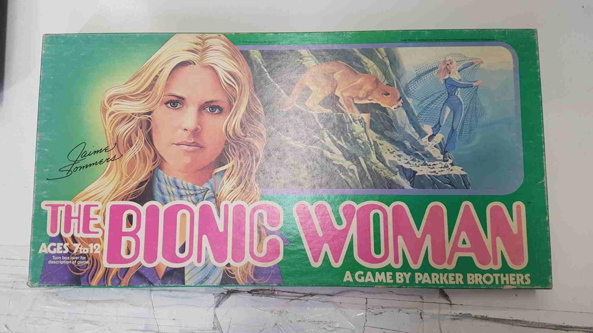 Juego tablero: The Bionic Woman a game by Parker Brothers. A Parker Game 7 to 12, 2 to 4 players