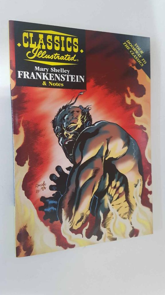 Acclaim Books - Classic illustrated: Frankenstein by Mary Shelley. Study guide. Originally published as Classics illustrated num 26