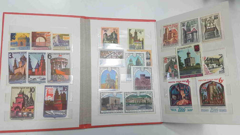 Postage Stamps / libro de sellos: (años 60-70) Noytobble Mapkn. Vintage Russian Stamp Book