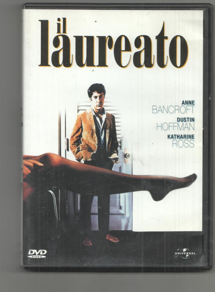 DVD pelicula: il laureato (el graduado, 1967). Dirigido por Mike Nichols, interpretan: Dustin Hoffman, Anne Bancroft