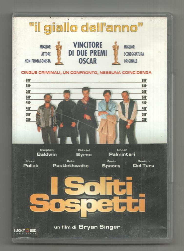 DVD pelicula: I soliti sospetti (Sospechosos habituales, 1995). Un film di Bryan Singer, interpretare: Gabriel Byrne, Kevin Space, Benicio Del Toro