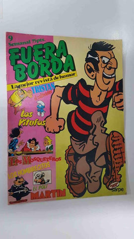 Fuera Borda numero 09. Tiras comicas: Los pitufos, Tristan el salteador, Los hombrecitos