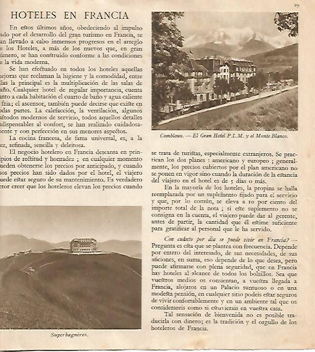 LAMINA 18483: Gran Hotel PLM en Combloux y Superbagneres