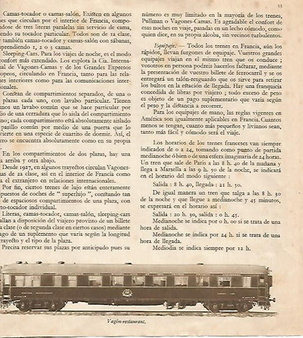 LAMINA 18485: Vagon restaurante