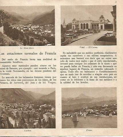 LAMINA 18487: Estaciones termales de Francia