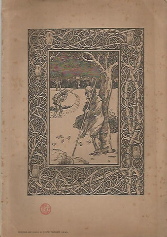 LAMINA 18488: Carpetilla de los diseños de Christopher Dean. En contraportada poema Winter, en ingles