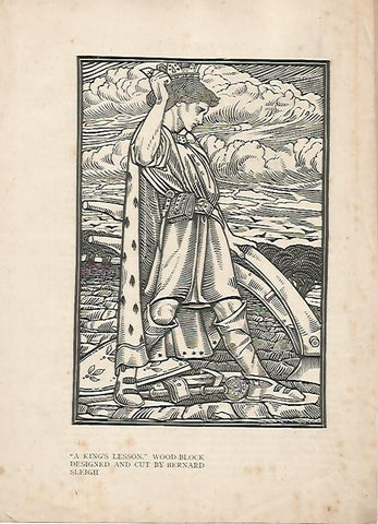 LAMINA 18491: A King's Lesson, por Bernard Sleigh