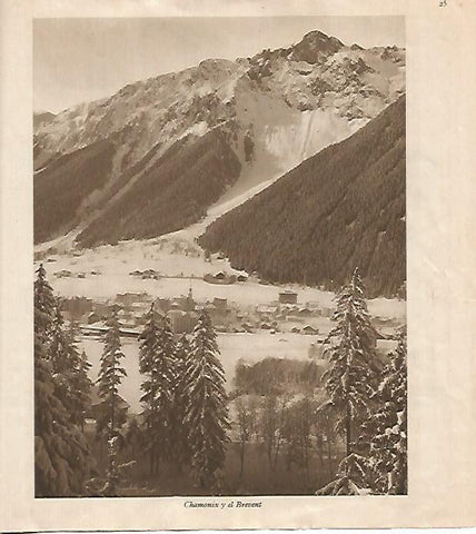 LAMINA 18481: Chamonix y el Brevent