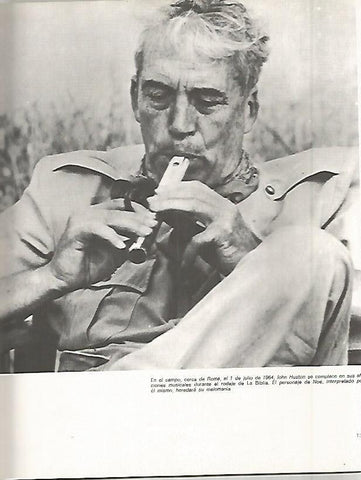 LAMINA 18311: John Huston en el rodaje de La Biblia