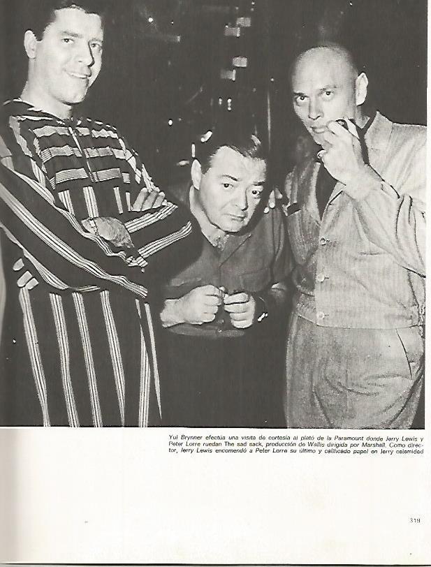 LAMINA 18380: Yul Brynner, Jerry Lewis y Peter Lorre