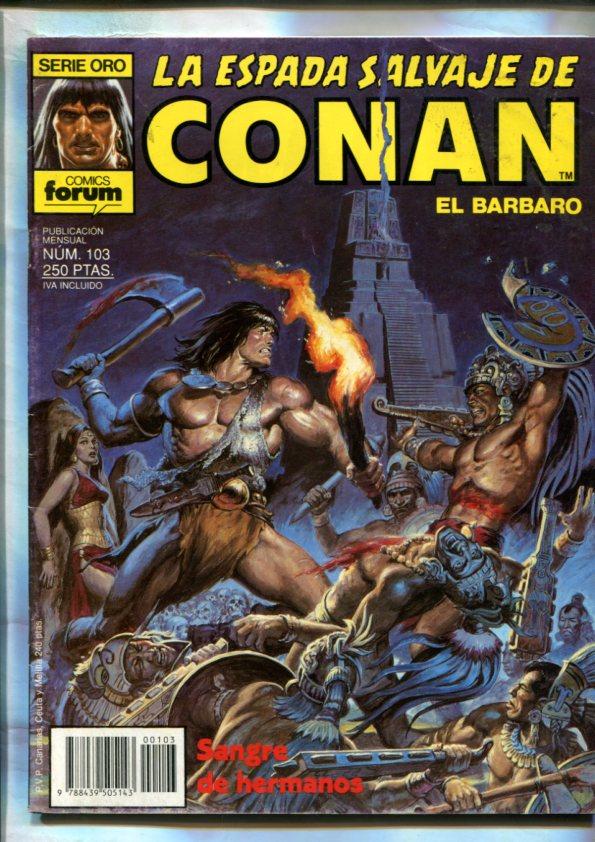 La espada salvaje de conan primera edicion numero 103: La sangre de hermanos
