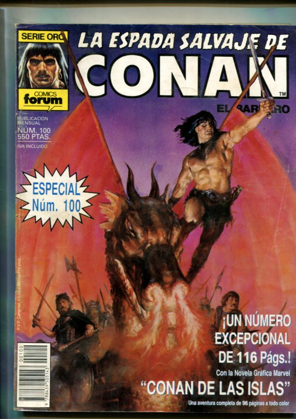 La espada salvaje de conan primera edicion numero 100: Conan de las islas