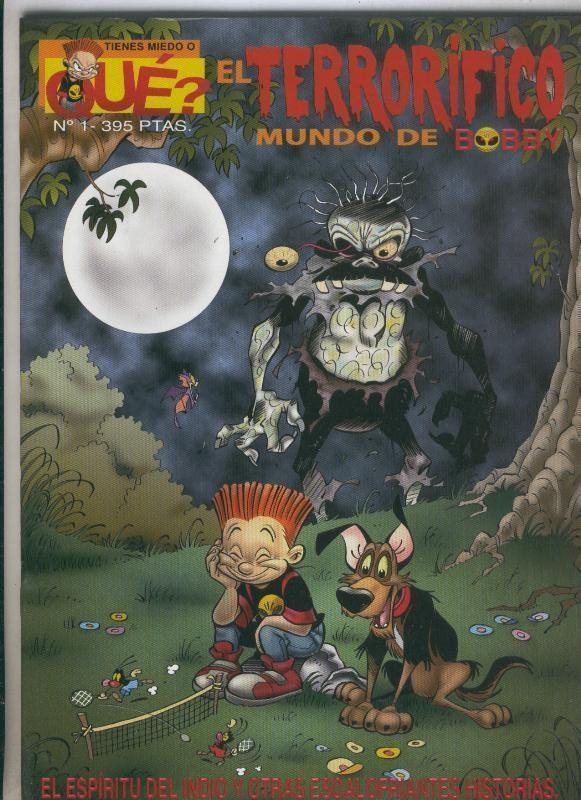 Oscar Studio: El Terrorifico mundo de Bobby album numero 1: El espiritu del indio (dibujo autor en interior cubierta)