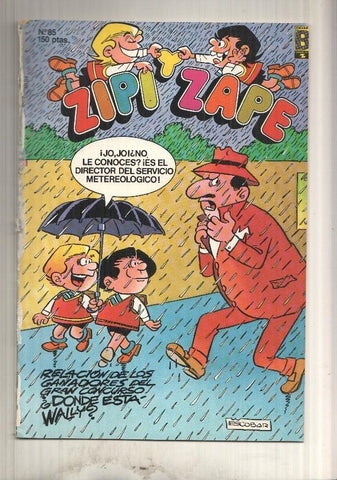 Ediciones B: Zipi y Zape semanal numero 85 (PROCEDE DE RETAPADO EDITORIAL)