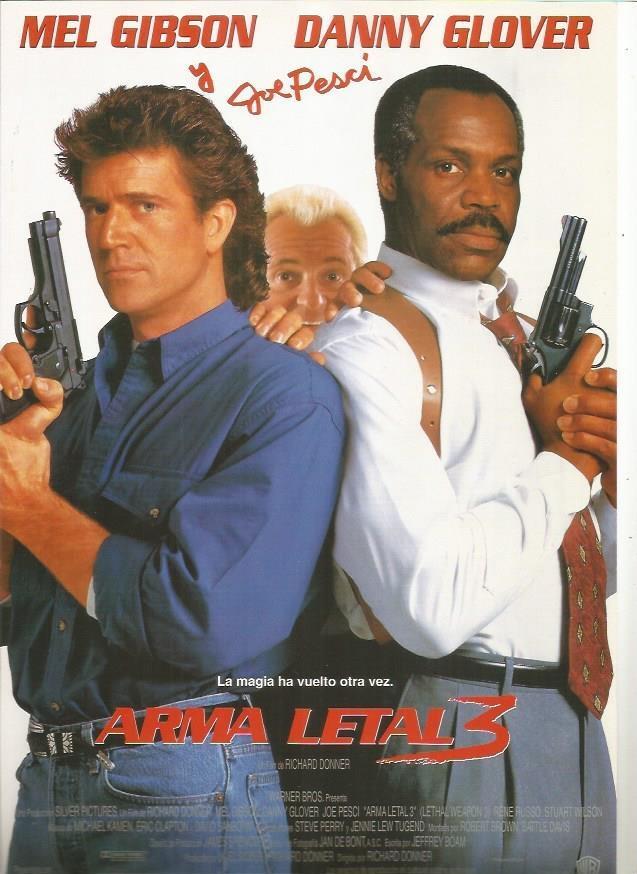 LAMINA 18640: Cartel de Arma Letal 3 con Mel Gibson