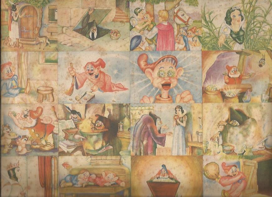 LAMINA 18643: Ilustraciones de Blancanieves y los siete enanitos