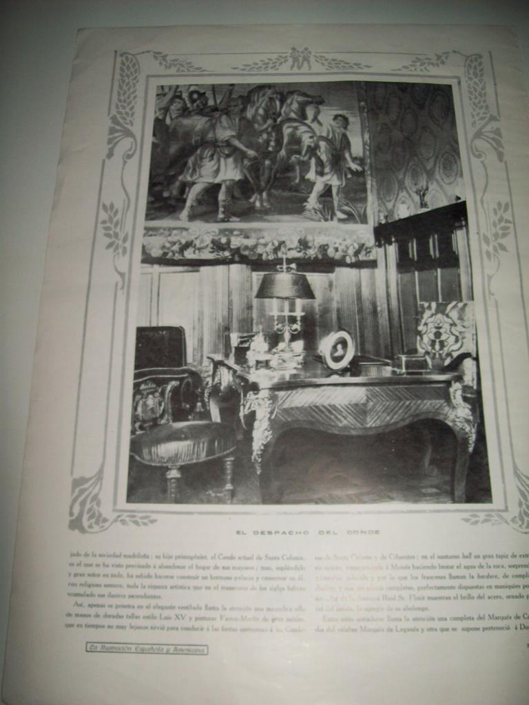 LAMINA 18606: Hall del Palacio de los Condes de Santa Coloma