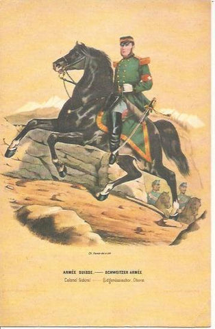 LAMINA 18613: Coronel federal del Ejercito de Suiza