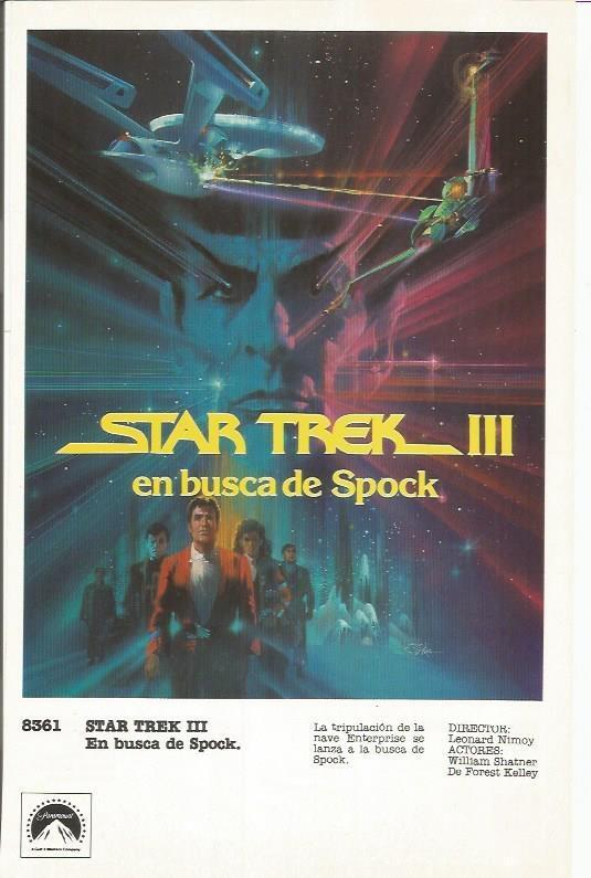 LAMINA 18673: Cartel de Star Trek III en busca de Spock