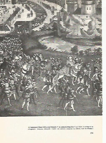 LAMINA 18536: Entrevista de Enrique VIII y Francisco I en Drap d'Or