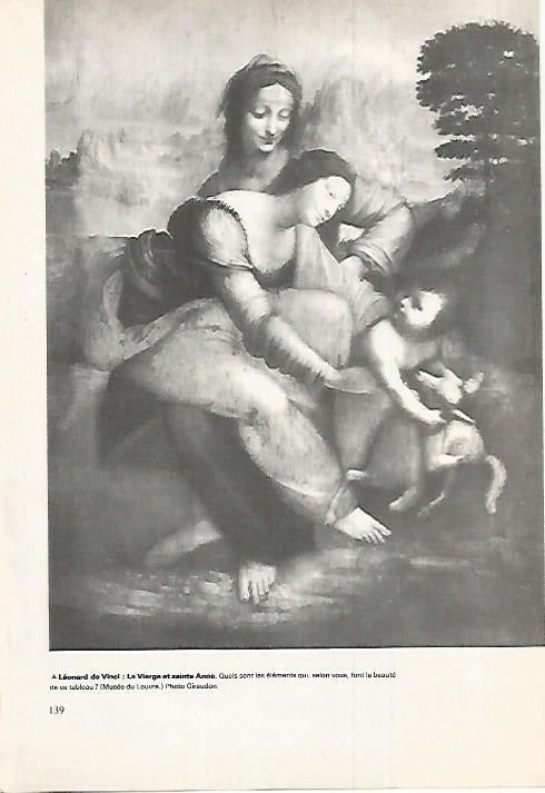 LAMINA 18548: La Virgen y Santa Ana, por Leonardo da Vinci