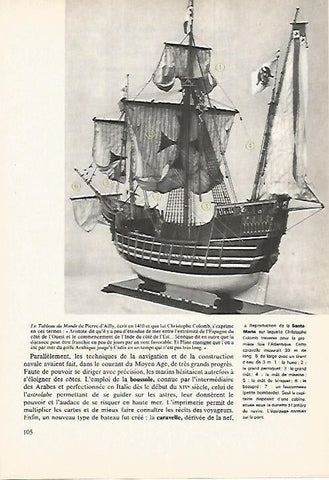 LAMINA 18550: Reproduccion de la Santa Maria de Colon