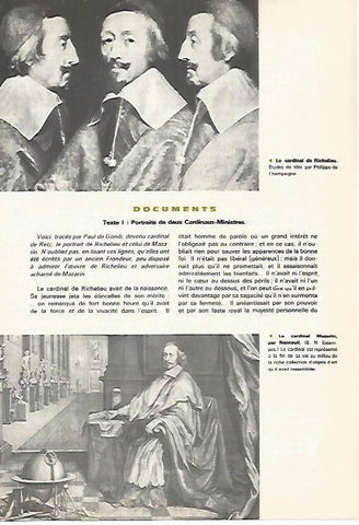 LAMINA 18520: El cardenal Richelieu y el cardenal Mazzarin