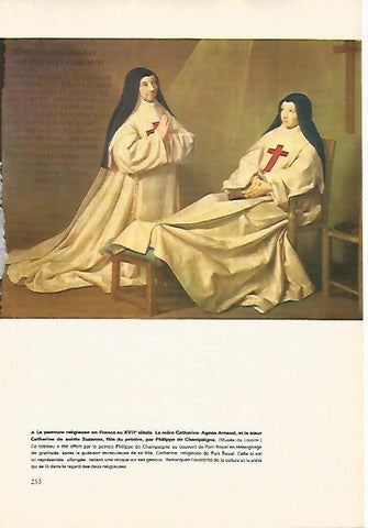 LAMINA 18523: Sor Arnaud y Sor Catherine de Sinte Suzanne, por Philippe de Champaigne