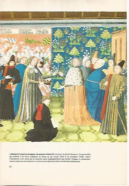 LAMINA 18563: Ricardo II le da las insignias de poder a Enrique IV