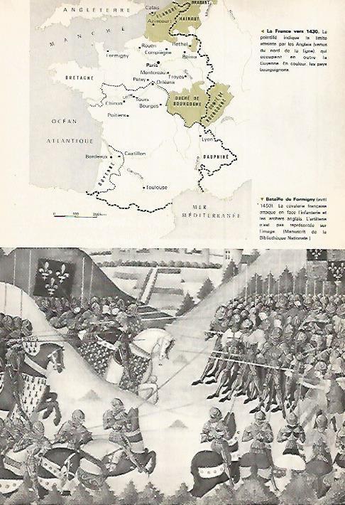 LAMINA 18567: Mapa de Francia en 1430