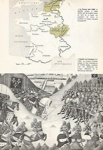 LAMINA 18567: Mapa de Francia en 1430