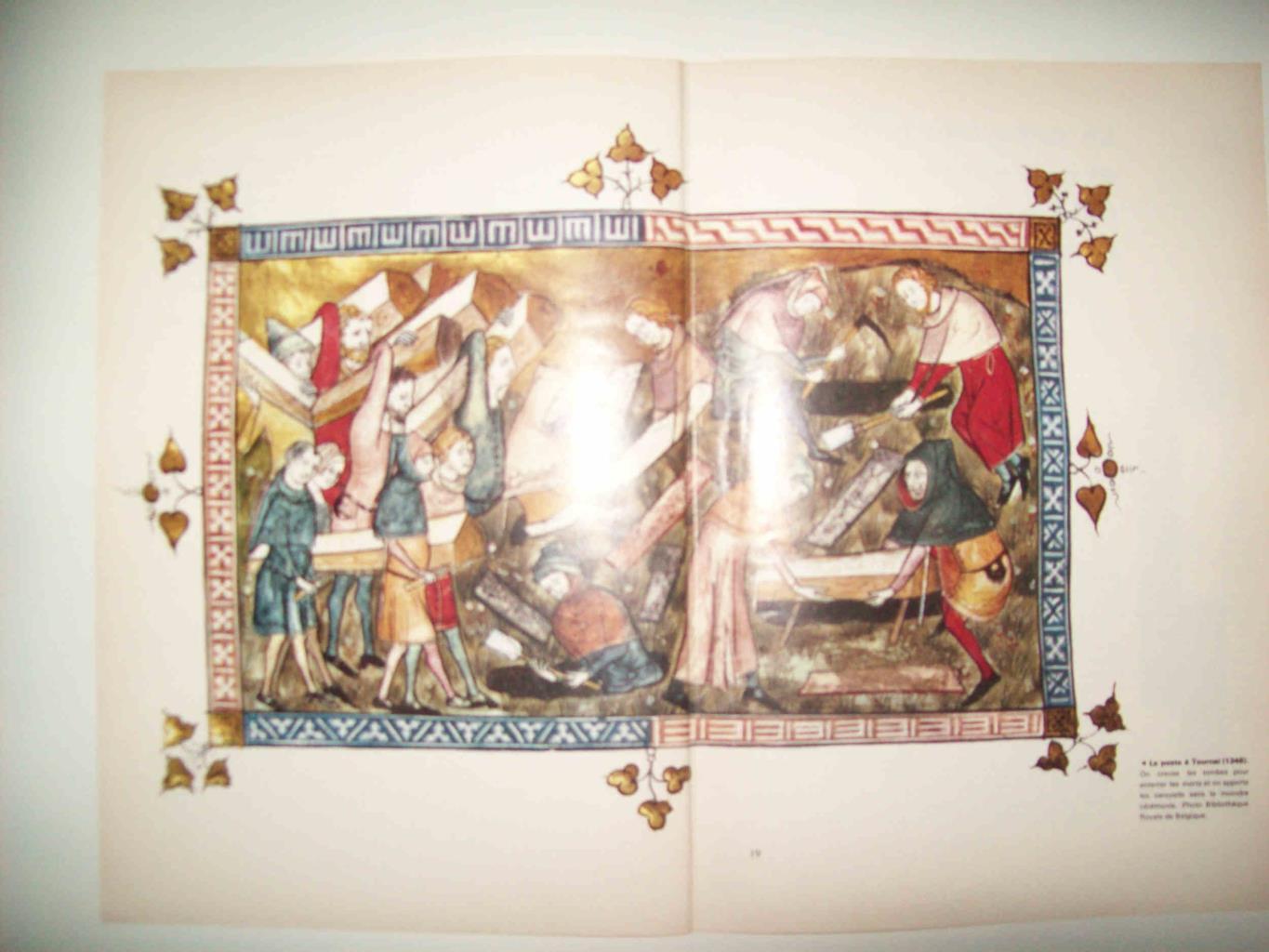 LAMINA 18568: La peste en Tourrnai, 1348