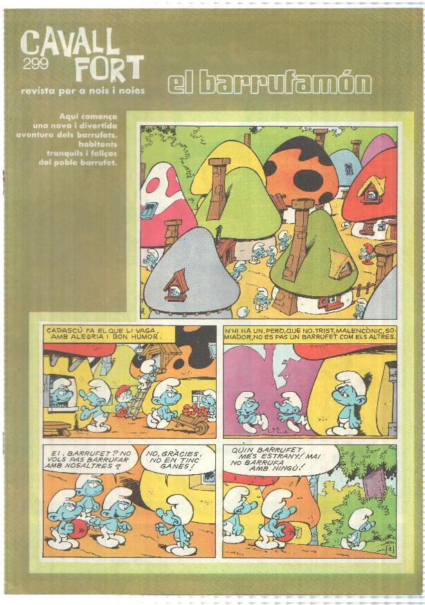 Cavall Fort numero 299: feb 1975 - El barrufamon nova aventura dels barrufets