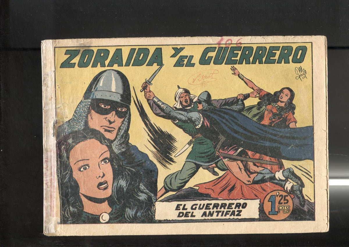 Original: El Guerrero del Antifaz numero 106: Zoraida y el Guerrero