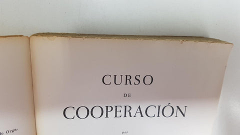 Bosch: Curso de Cooperacion por Jose M. Ciurana Fernandez (Doctor en Derecho)