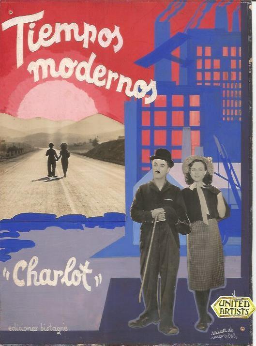 LAMINA 18866: Tiempos modernos,  con Charlot