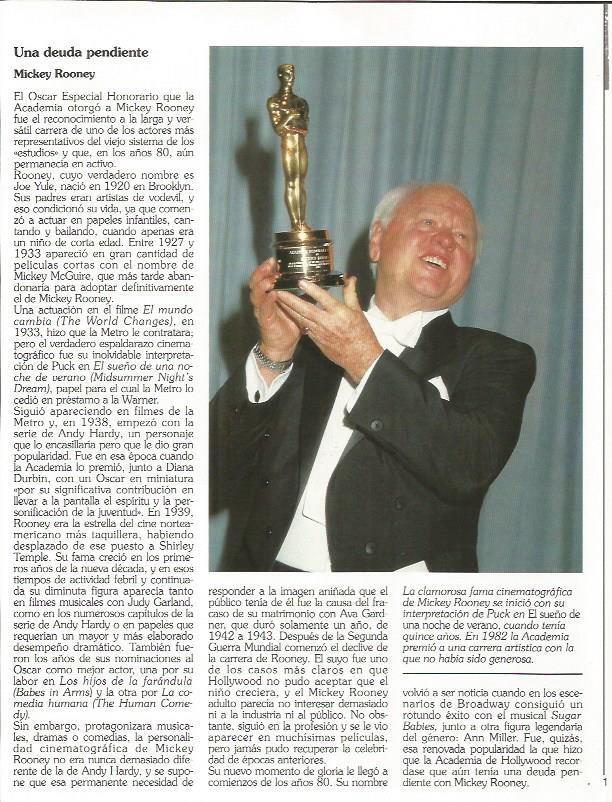 LAMINA 18881: Mickey Rooney recogiendo el Oscar