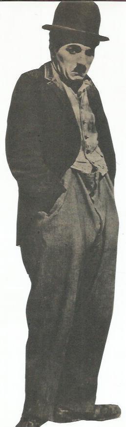 LAMINA 18841: Silueta de Charles Chaplin