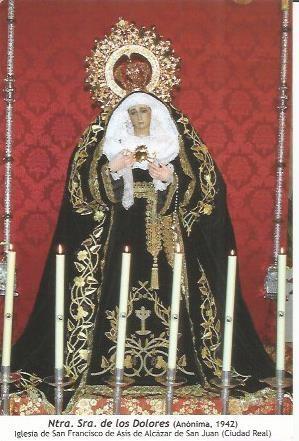 POSTAL A0619: Nuestra Señora de los Dolores. Alcazar de San Juan, Ciudad Real