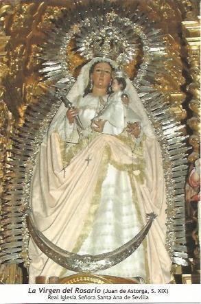 POSTAL A0623: La Virgen del Rosario, por Juan de Astorga. Sevilla