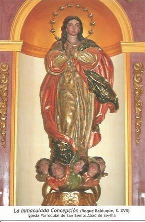 POSTAL A0634: La Inmaculada Concepcion. San Benito Abad de Sevilla