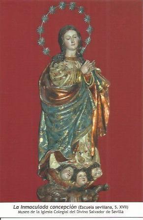 POSTAL A0638: La Inmaculada Concepcion, de la Escuela Sevillana del siglo XVII. Sevilla