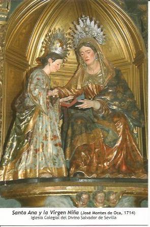 POSTAL A0639: Santa Ana y la Virgen Niña. Sevilla