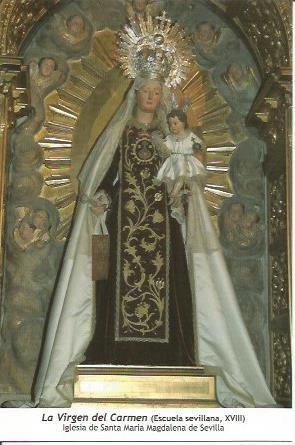 POSTAL A0645: La Virgen del Carmen. Sevilla