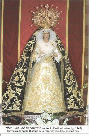 POSTAL A0617:  Nuestra Señora de la Soledad, de Antonio Castillo. Alcazar de San Juan, Ciudad Real