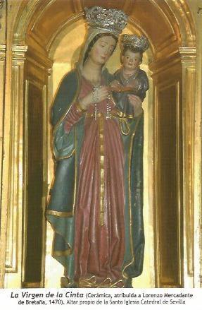 POSTAL A0604: La Virgen de la Cinta. Sevilla