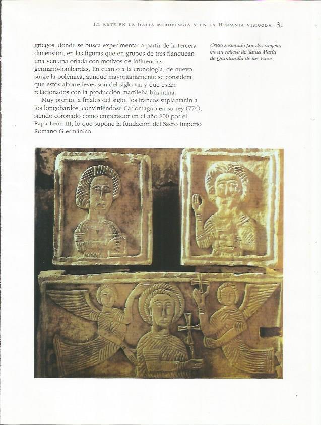 LAMINA 18732: Cristo con dos angeles, relieve de Quintanilla de las Viñas