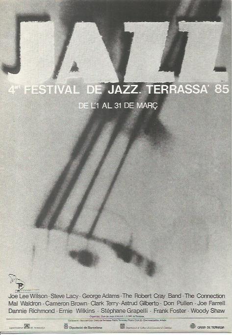 LAMINA 18740: Triptico del 4 Festival de Jazz de Terrassa, Barcelona